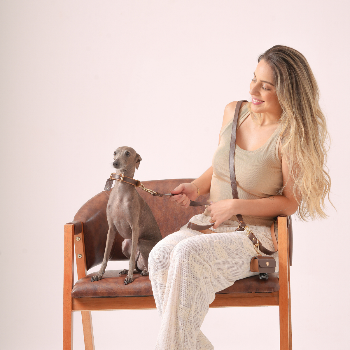 Leather Crossbody Leash