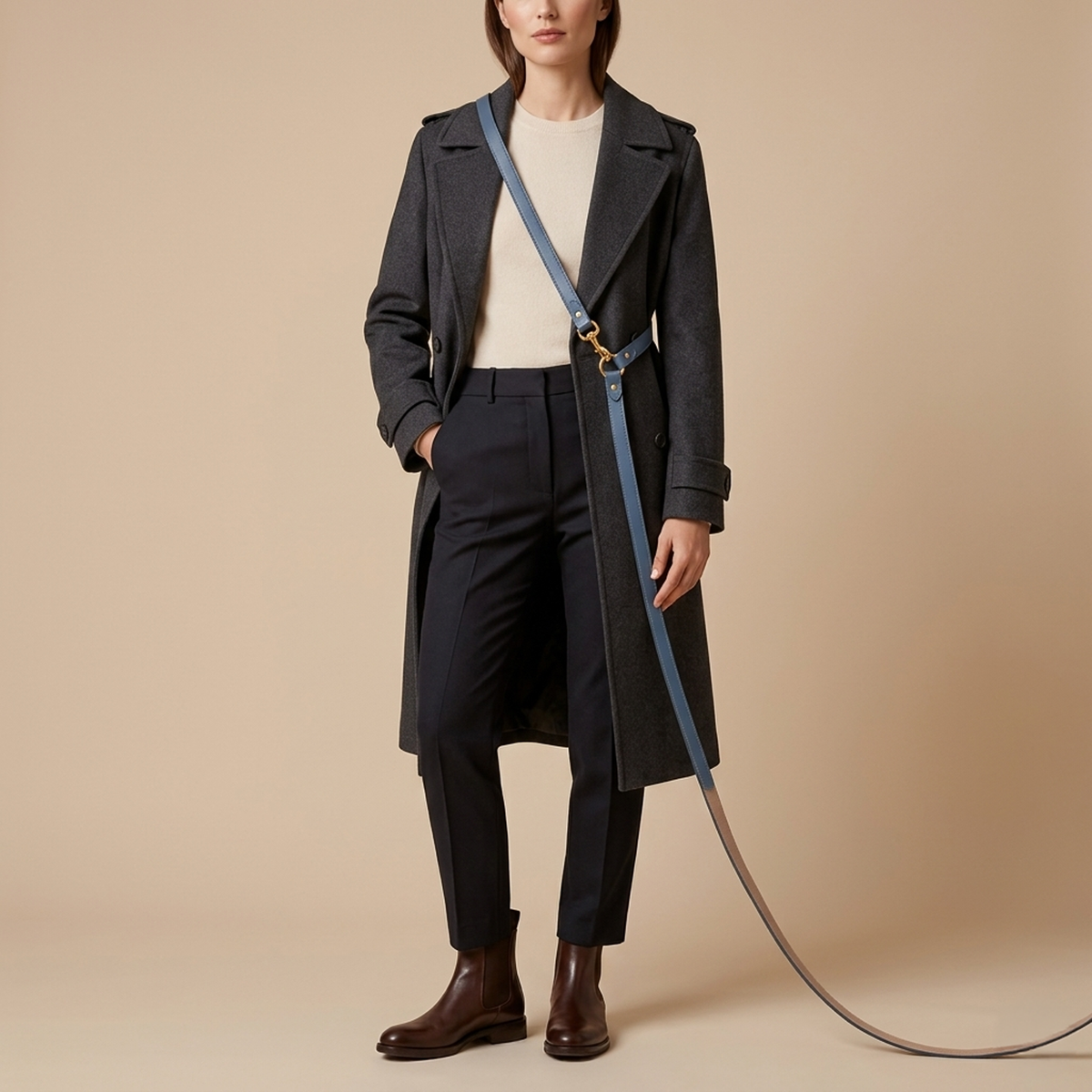 Leather Crossbody Leash