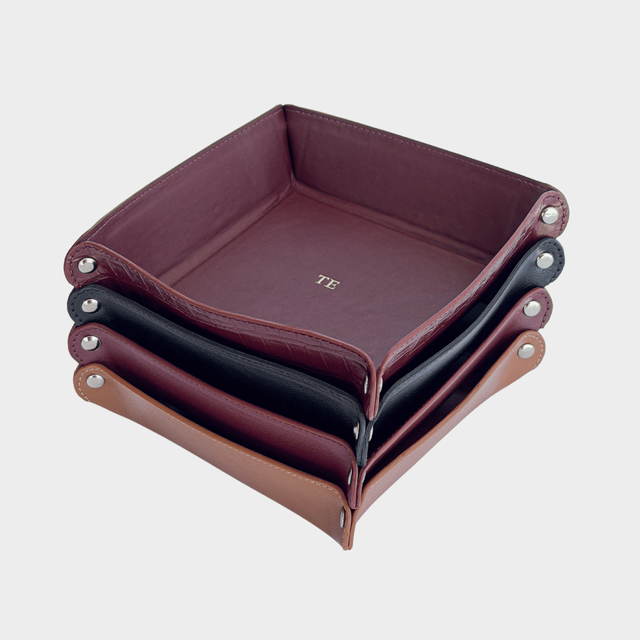 Valet Tray  Smooth Leather