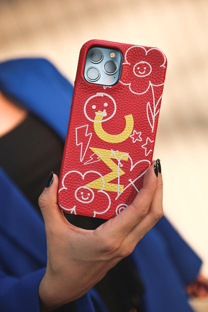 Case Smooth Leather Daisy Color
